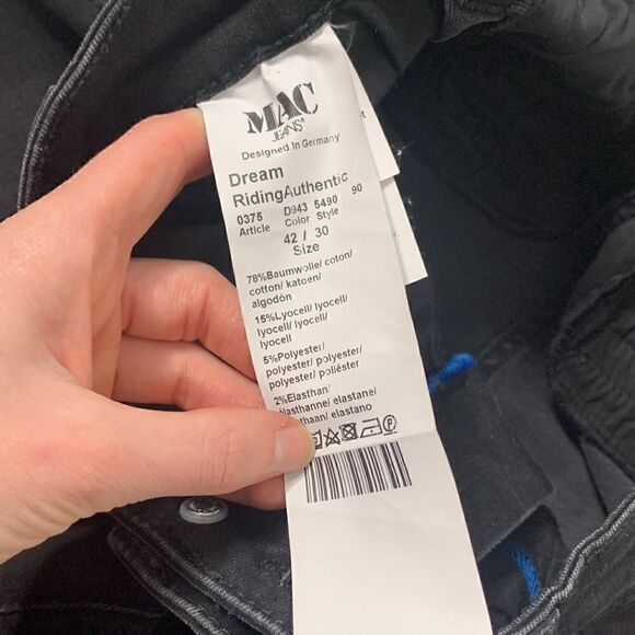 Dream Jeans By Mac Riding Black Wash Jean - Picture 3 of 6